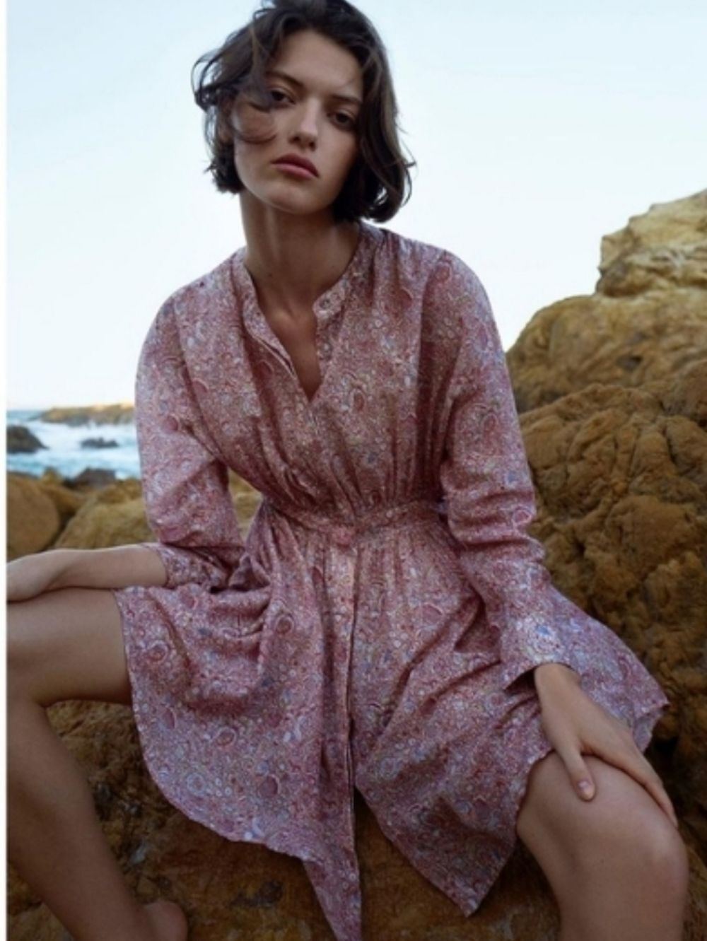 ULLA JOHNSON Jude Dress‎ Cotton Silk Shirt Dress